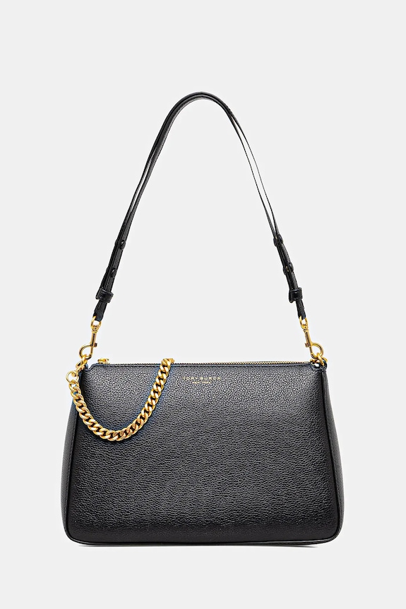 Kožená kabelka Tory Burch Perry přírodní kůže černá 175544.001