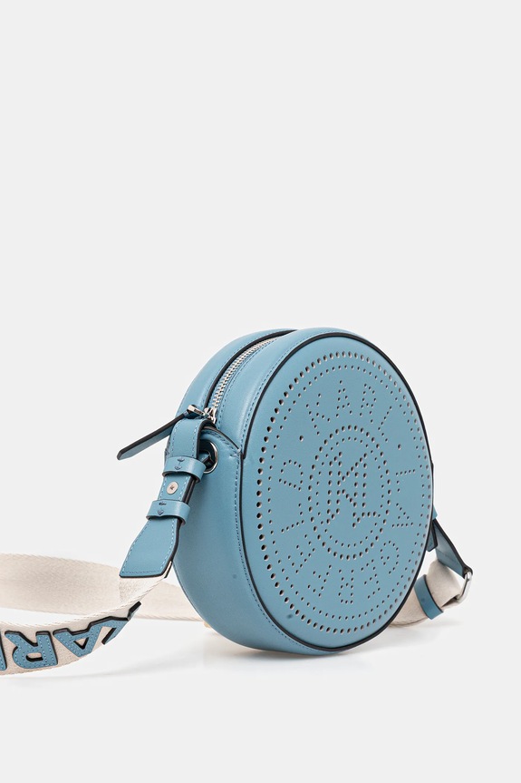 Karl Lagerfeld geantă de piele K/CIRCLE A3W30059 turcoaz AW25