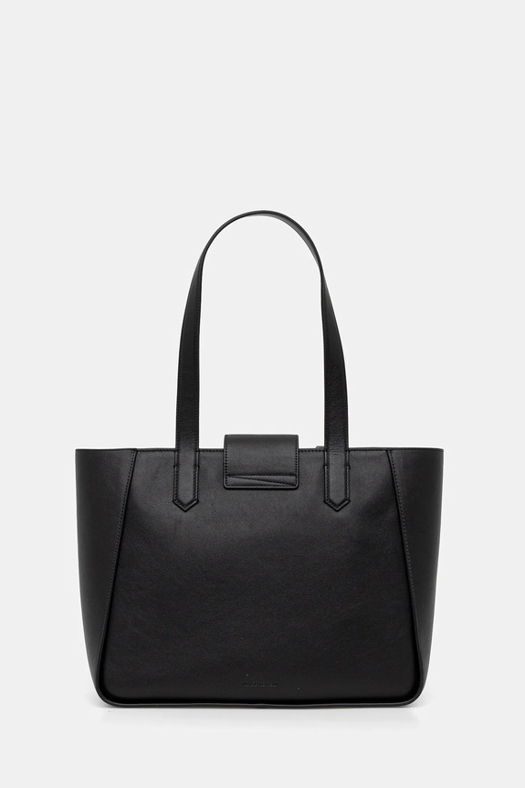 Accesorii Karl Lagerfeld geantă de piele K/SIGNATURE A3W30133 negru