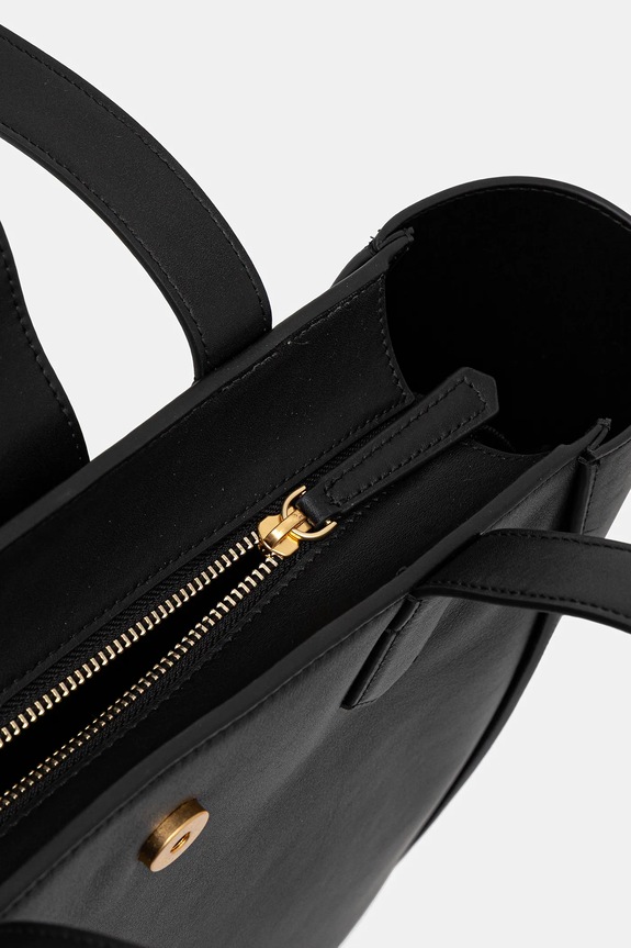 Karl Lagerfeld geantă de piele K/SIGNATURE A3W30133 negru