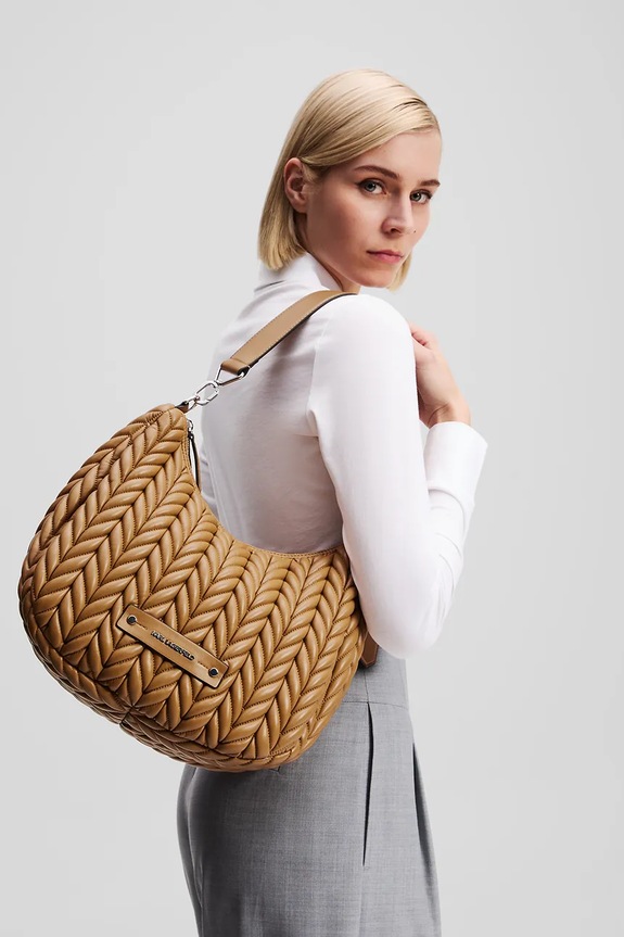Kabelka Karl Lagerfeld K/WEAVE A3W30147 hnedá AW25