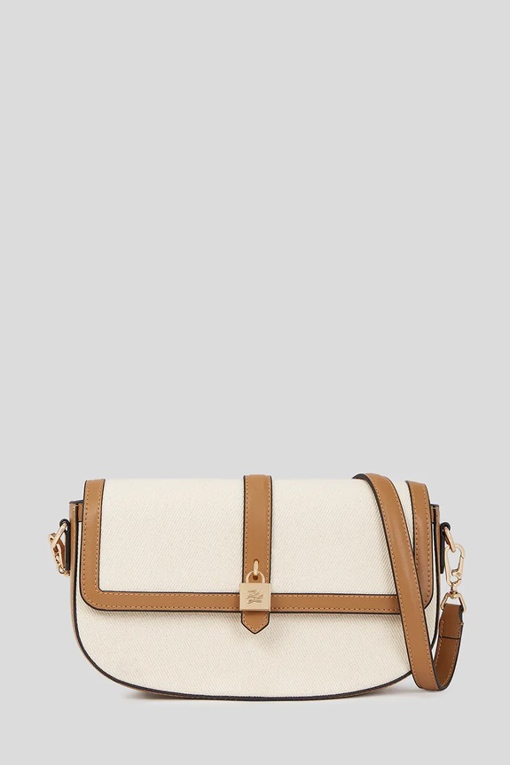 Karl Lagerfeld borsetta pelle fiore beige A3W30285