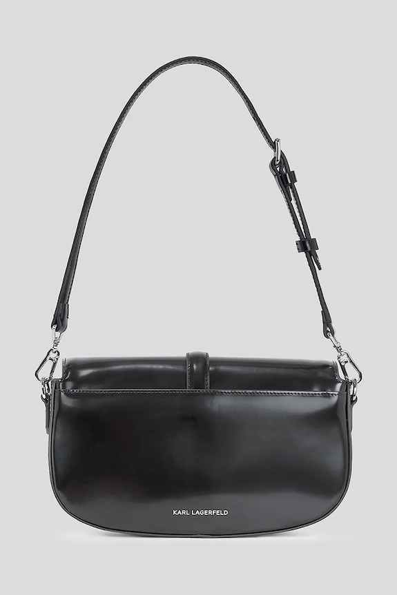 Kožená kabelka Karl Lagerfeld K/AUTOGRAPH A3W30287 čierna AW25