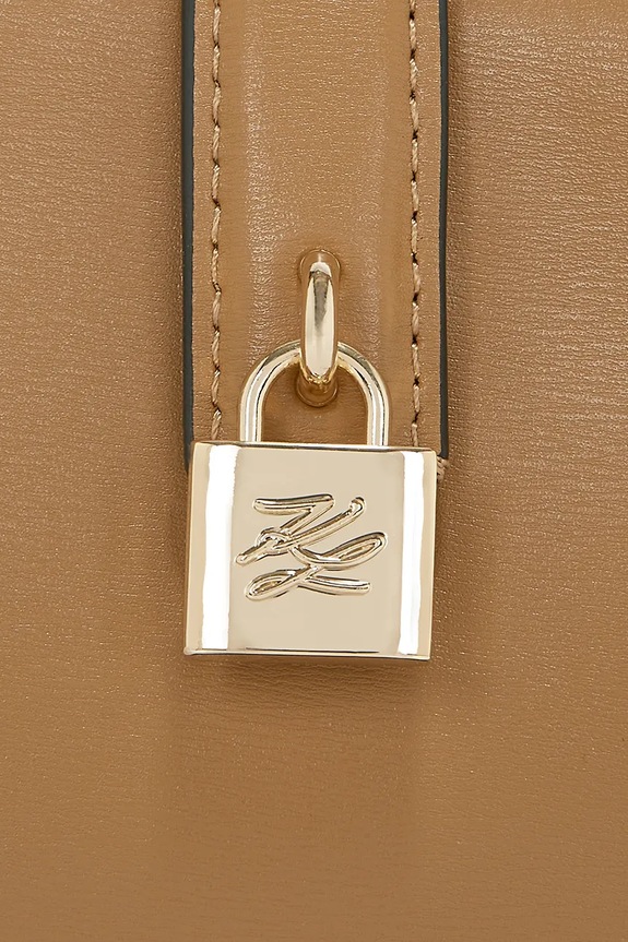 Karl Lagerfeld borsa a mano in pelle marrone A3W32041