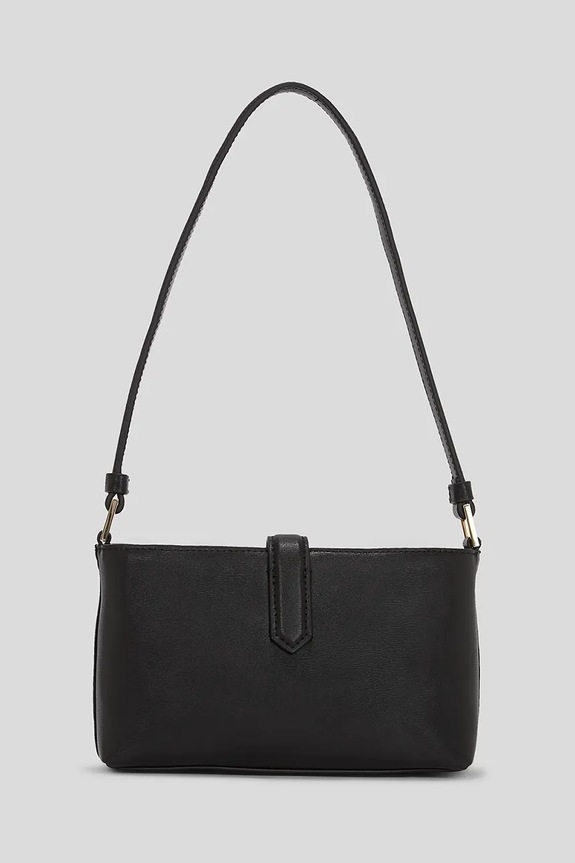 Kožená kabelka Karl Lagerfeld K/AUTOGRAPH A3W32041 čierna AW25