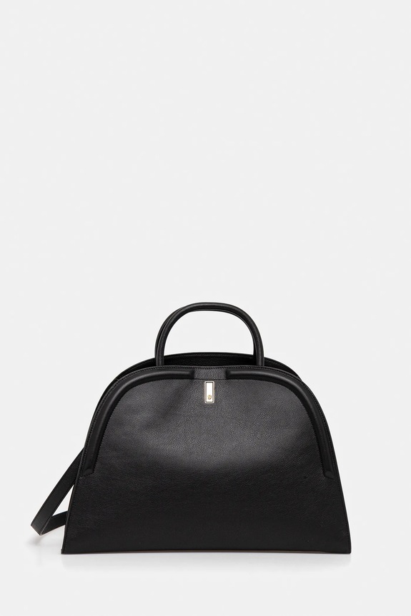 BOSS geantă de piele Ariell BusinTote N M uni negru 50547740