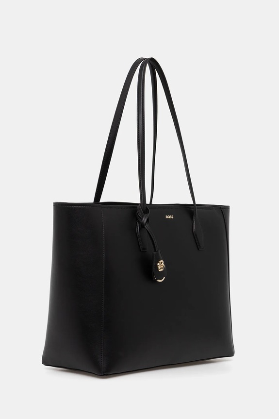 BOSS torebka skórzana NUMAH Tote 50547750 czarny SS26
