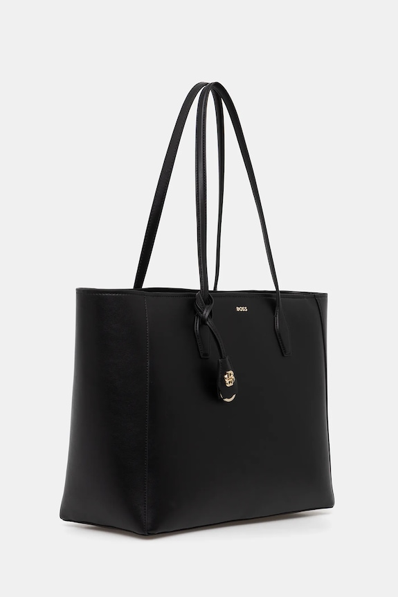 BOSS torebka skórzana NUMAH Tote 50547750 czarny SS26