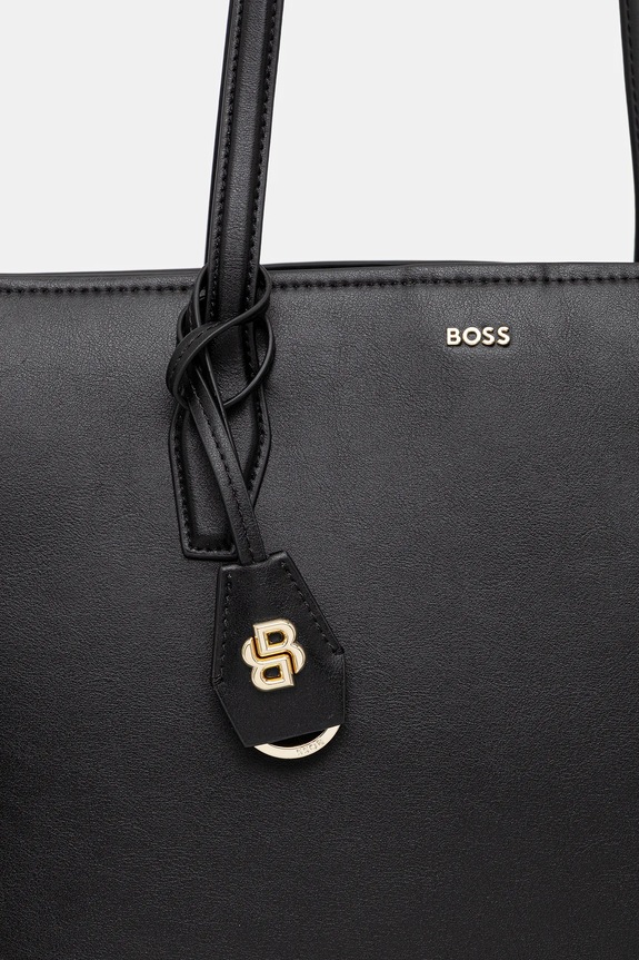 BOSS torebka skórzana NUMAH Tote czarny 50547750
