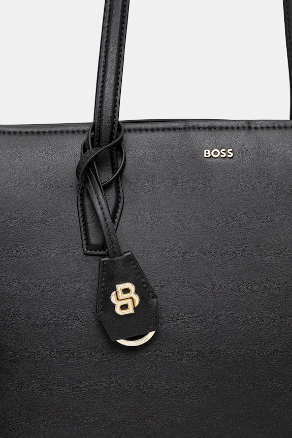 BOSS torebka skórzana NUMAH Tote czarny 50547750