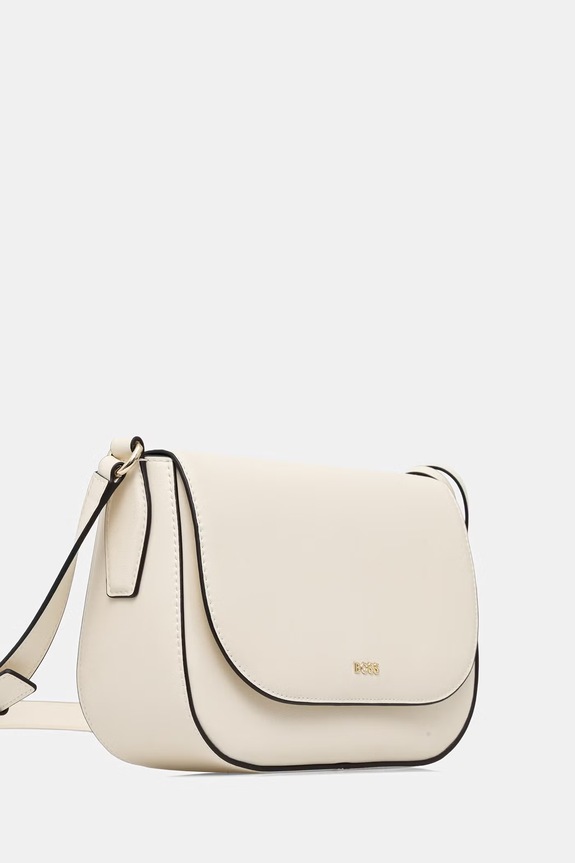 BOSS torebka crossbody damska skórzana NUMAH Saddle 50547756 beżowy SS26