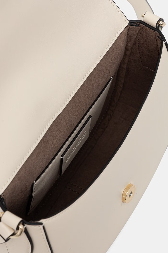 BOSS torebka crossbody damska skórzana NUMAH Saddle 50547756 beżowy