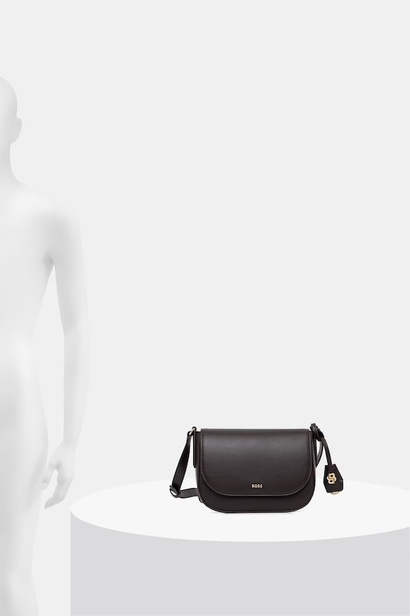 BOSS сумка crossbody для женщин кожаная NUMAH Saddle 50547756