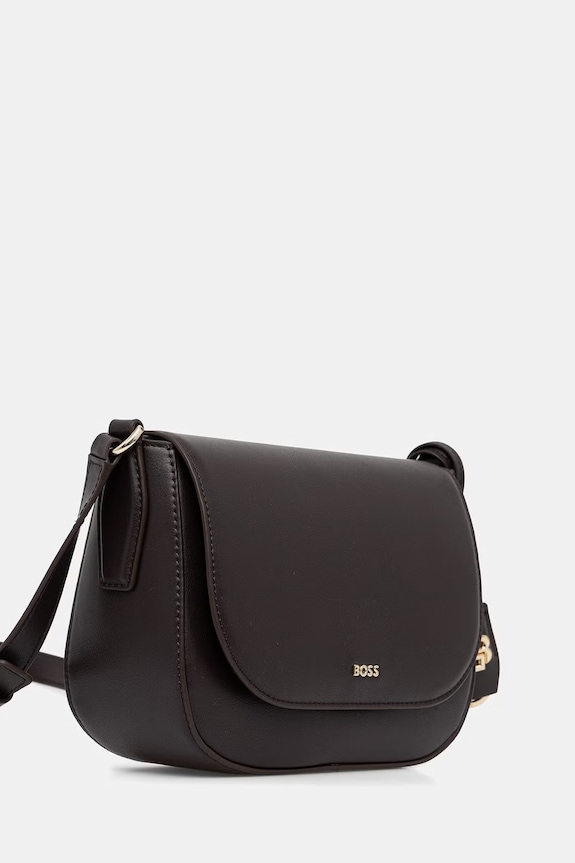 BOSS сумка crossbody для женщин кожаная NUMAH Saddle 50547756 коричневый SS26