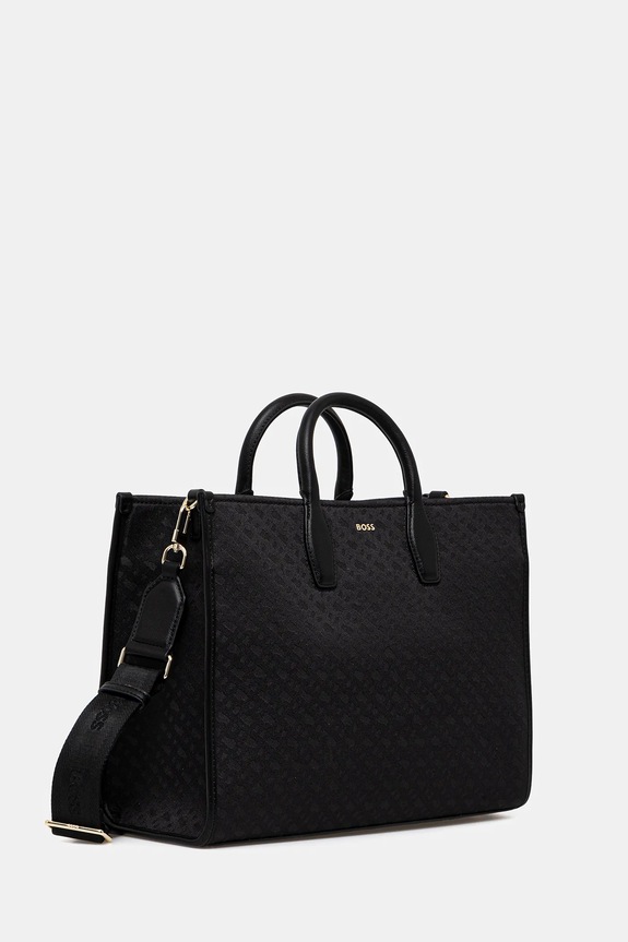 Akcesoria BOSS torebka Sandy MED Tote JAQ 50552463 czarny