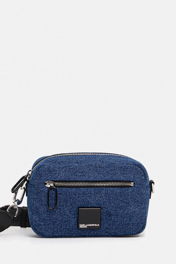 Kabelka Karl Lagerfeld Jeans nášivka modrá A3W30208