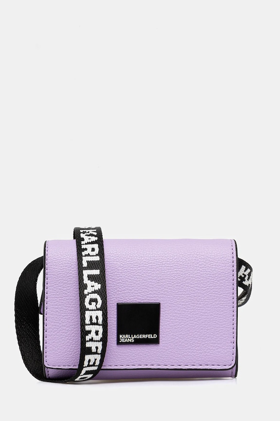 Karl Lagerfeld Jeans kézitáska szintetikus bőr lila A3W32057