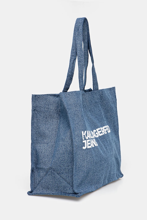 Bavlnená taška Karl Lagerfeld Jeans A3W50069 modrá AA00