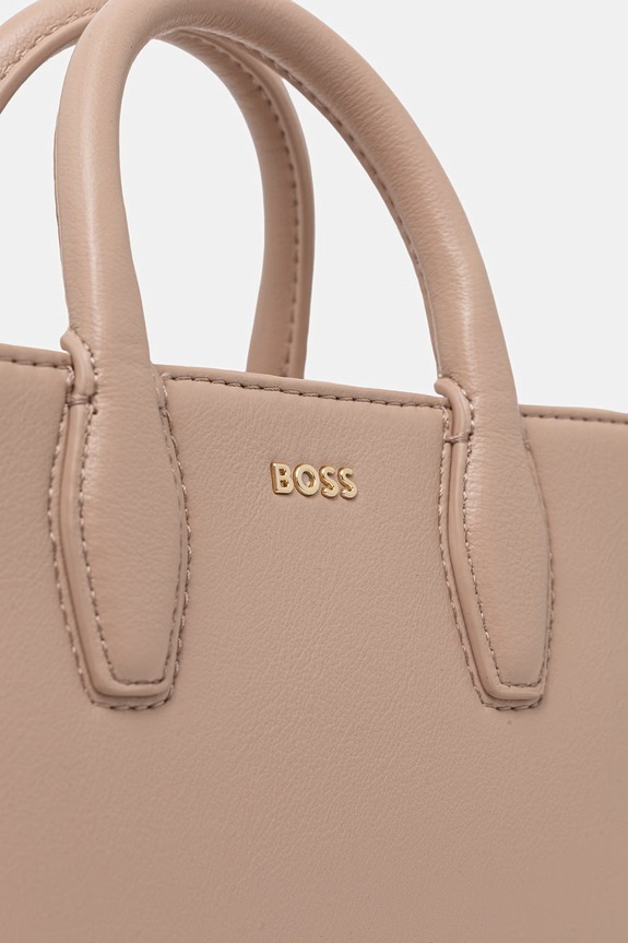 BOSS torebka damska z imitacji skóry Sandy SM Tote beżowy 50547766