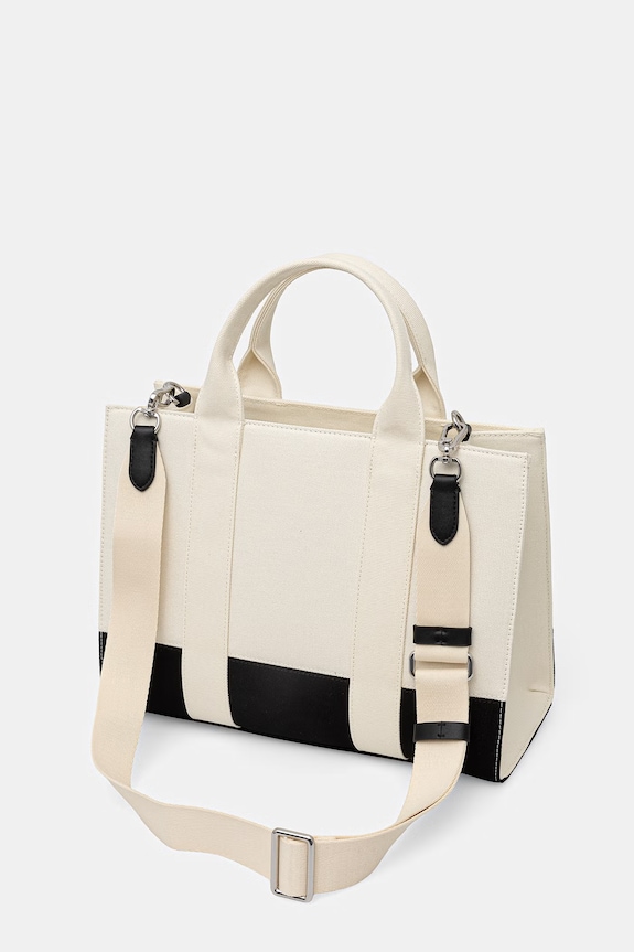 Аксесоари Karl Lagerfeld чанта tote дамска от памук K/RSG A3W50025 бежов