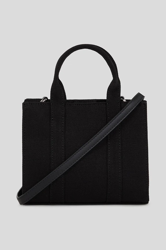 Karl Lagerfeld crossbody kabelka dámska bavlnená K/RSG čierna A3W50118