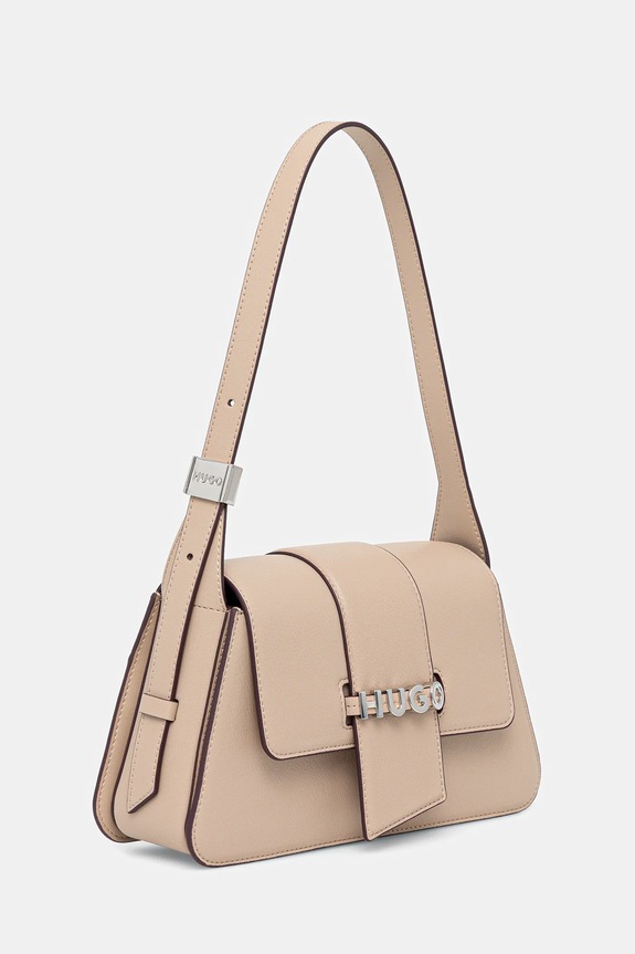 HUGO torebka Mel 2.0 Sh. Bag Flap 50541806 beżowy AW25
