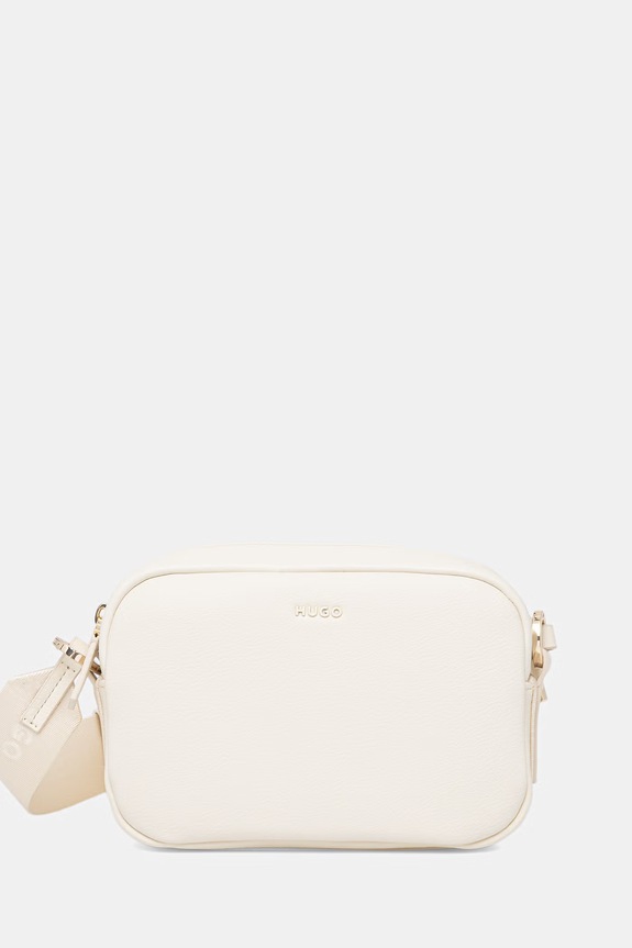 HUGO kézitáska Bel 2.0 Crossbody szintetikus bőr bézs 50547050