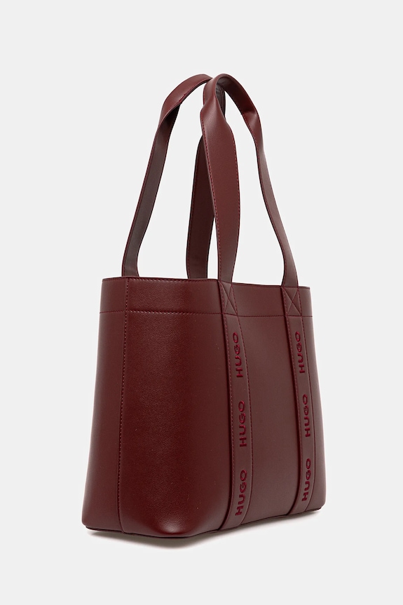 Kabelka HUGO Becky UP_Tote SM 50547491 burgundské AW25
