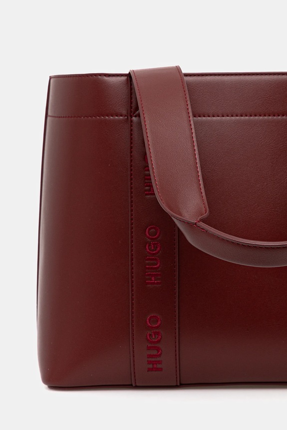 Kabelka HUGO Becky UP_Tote SM burgundské 50547491