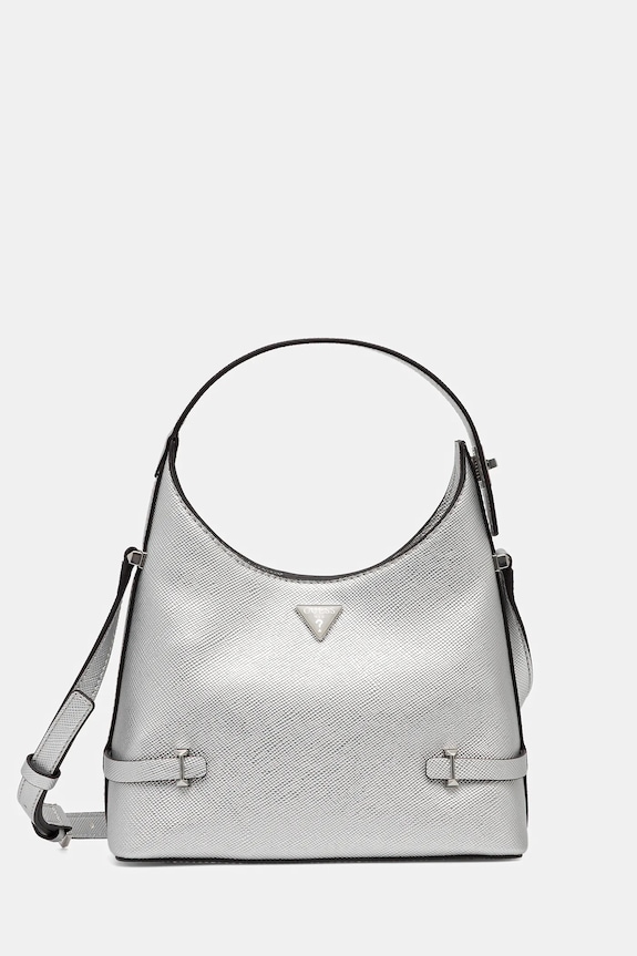 Torba Guess ROSALBA premalo za format A4 srebrna HWMY96.57010