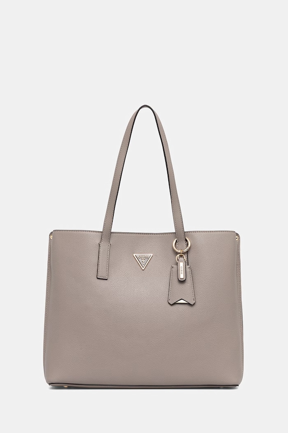 Τσάντα Guess MERIDIAN απομίμηση λείου δέρματος μπεζ HWBG69.74230