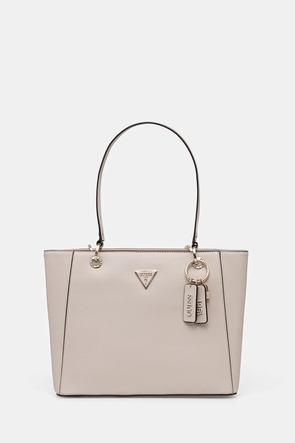 Τσάντα Guess NOELLE απομίμηση λείου δέρματος μπεζ HWZG96.72250