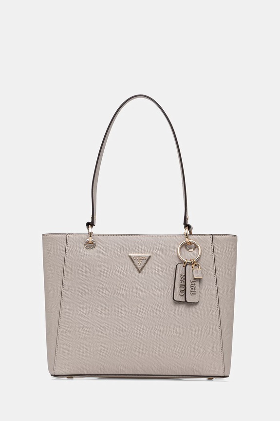 Τσάντα Guess NOELLE απομίμηση λείου δέρματος μπεζ HWZG96.72250