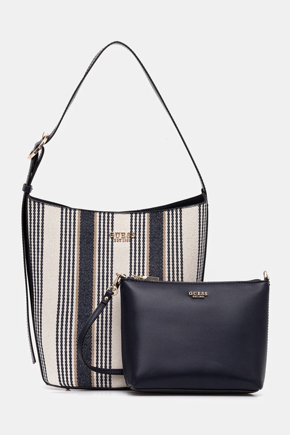 Guess torebka NICOLETTE nie mieści A4 granatowy HWAS96.62040