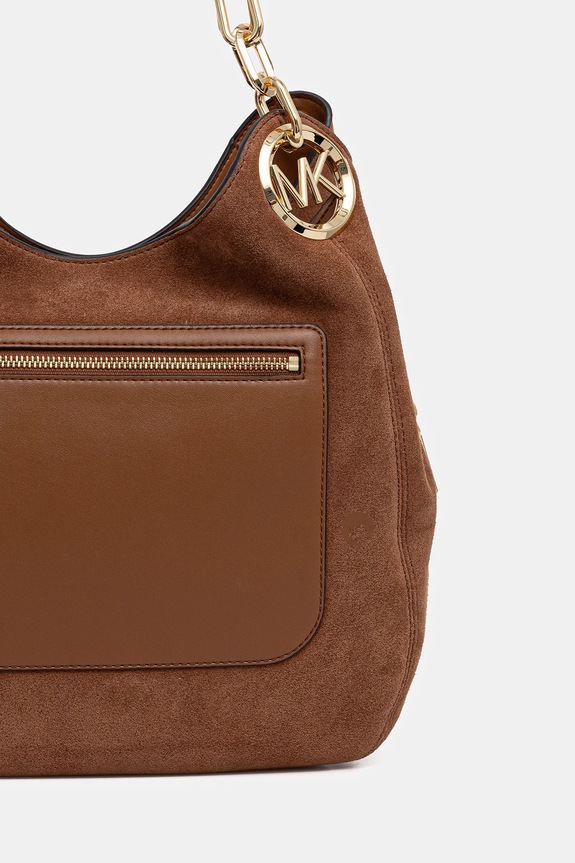Αξεσουάρ Τσάντα σουέτ MICHAEL Michael Kors LILLIE 30F3G0LE3S καφέ