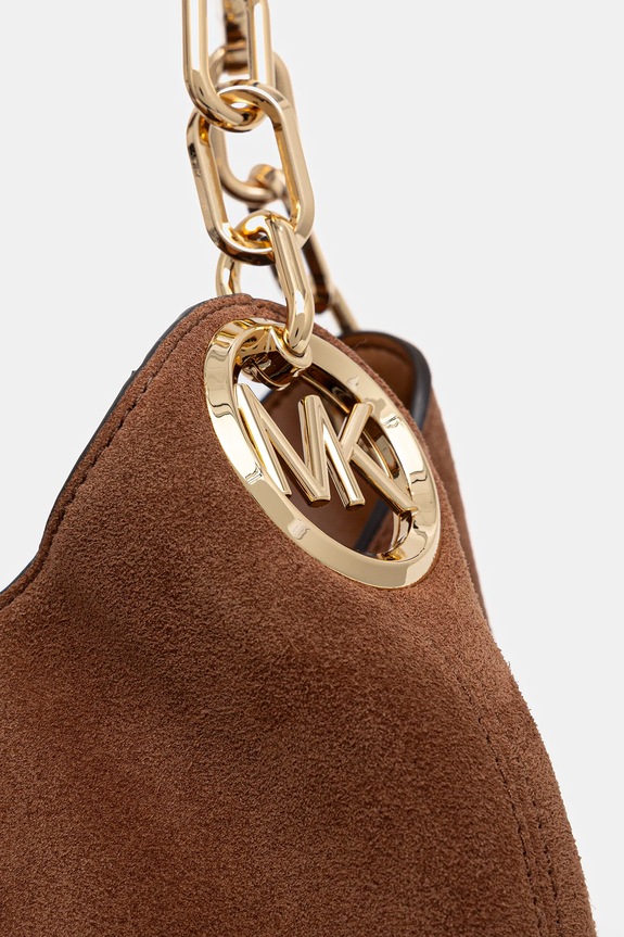 Τσάντα σουέτ MICHAEL Michael Kors LILLIE καφέ 30F3G0LE3S