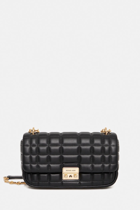 MICHAEL Michael Kors bőr táska TRIBECA nappa bőr fekete 30R4G2RL7L