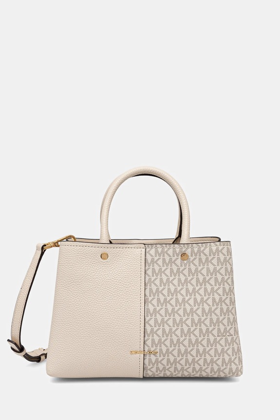 MICHAEL Michael Kors geantă FLORA nu incape in A4 bej 30T5GFFS2B