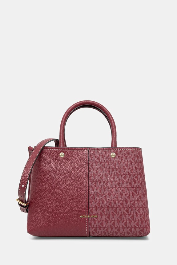 MICHAEL Michael Kors geantă FLORA nu incape in A4 burgundia 30T5GFFS2B