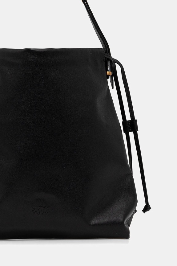 Accesorii Pinko poșetă de piele 104359.A0QO negru