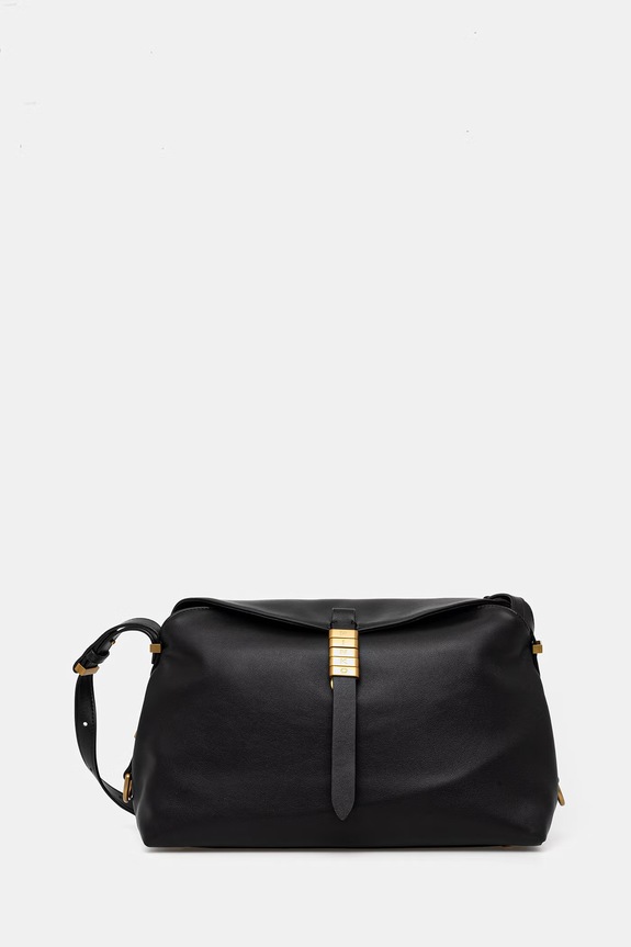 Kožna torba Pinko Horizontal bez uzorka crna 105049.A1ZX