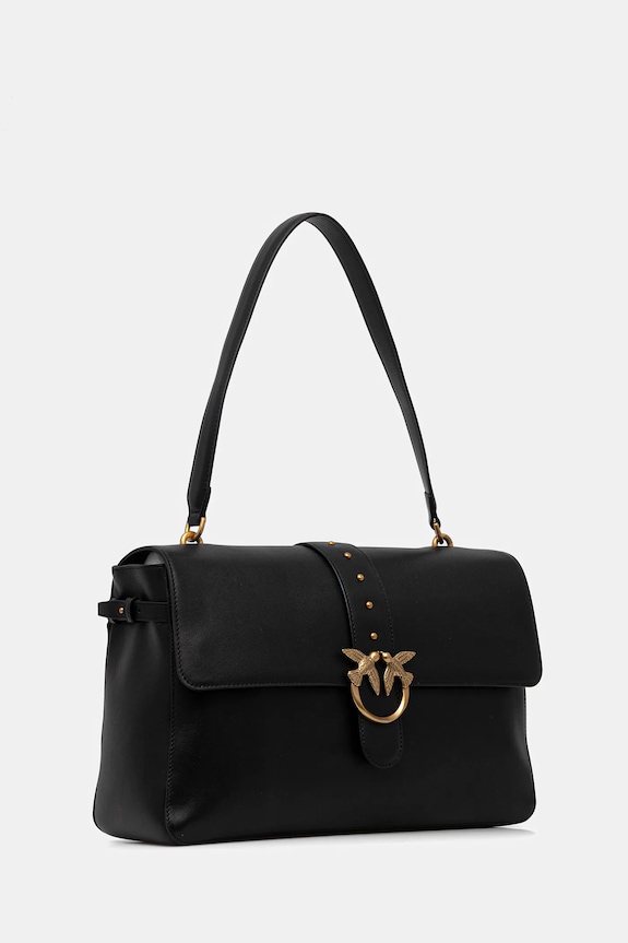Kožna torba Pinko 105067.A0QO crna AW25