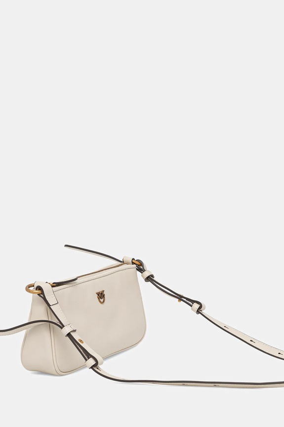 Pinko borsa a mano in pelle Horizontal 105069.A0QO beige AW25