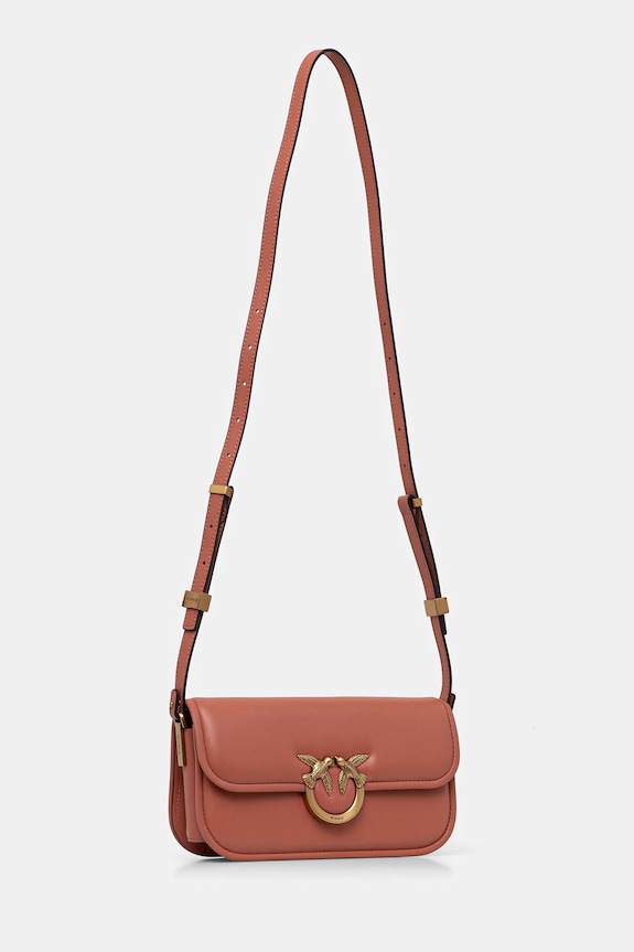 Pinko torebka skórzana Horizontal 105083.A26L pomarańczowy AA00