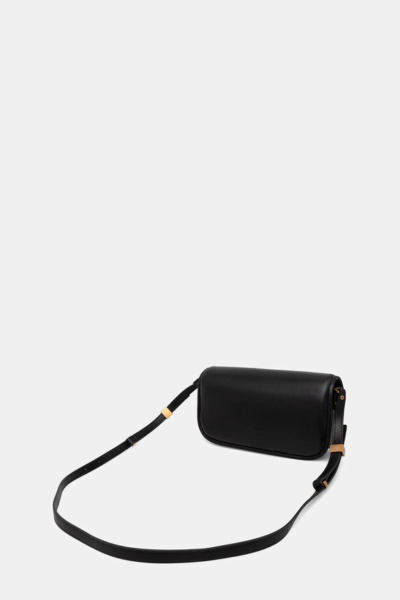 Akcesoria Pinko torebka skórzana Horizontal 105083.A26L czarny