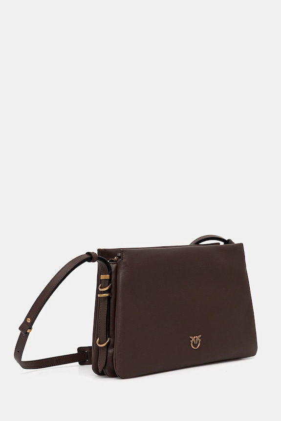 Pinko bőr táska 105161.A0QO barna AW25