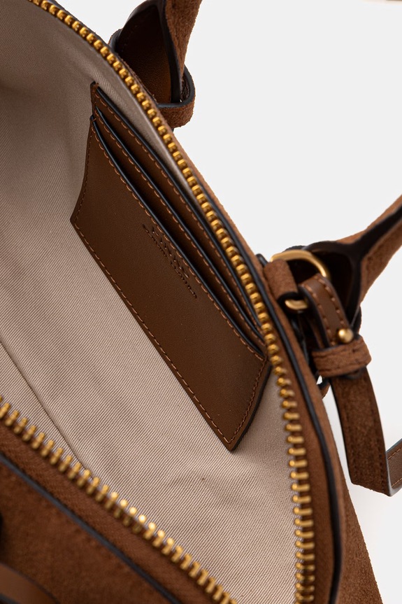 Pinko torebka zamszowa Horizontal 105334.A2JH brązowy