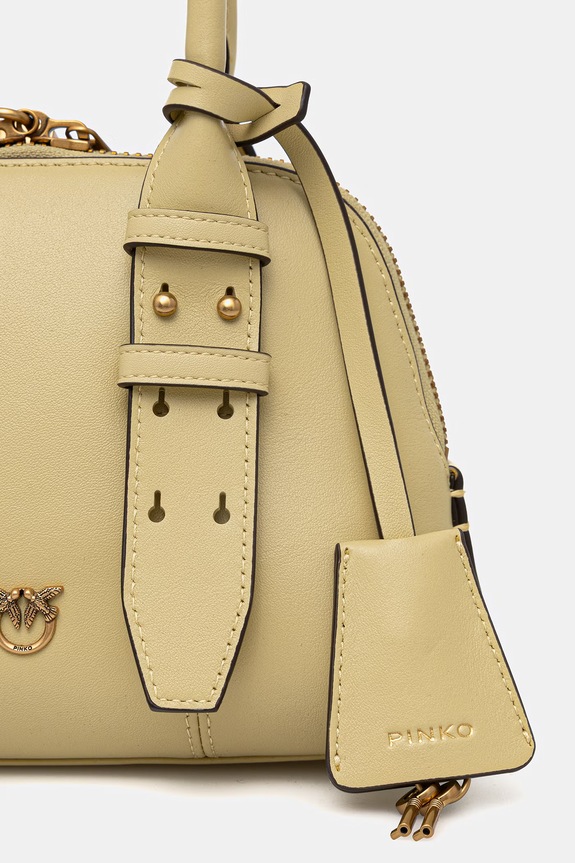 Accesorii Pinko poșetă de piele 105333.A0QO galben