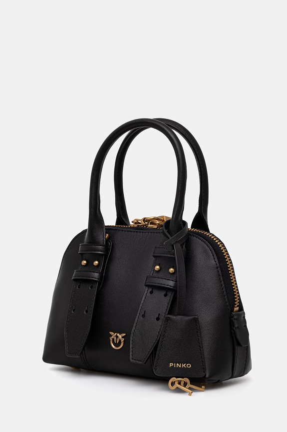 Pinko poșetă de piele 105333.A0QO negru SS26