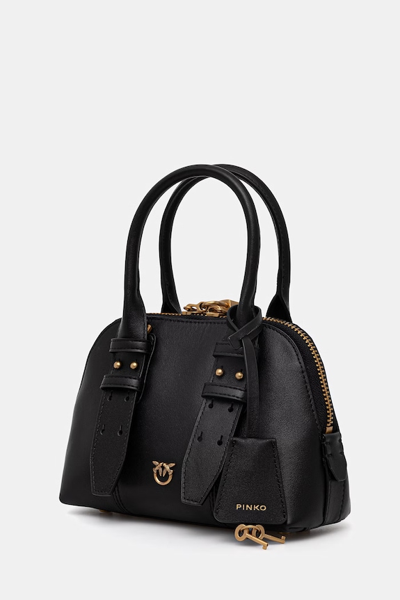 Pinko poșetă de piele 105333.A0QO negru SS26